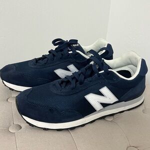 New Balance Dark Blue and White Sneakers